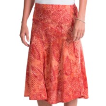 57%OFF レディースカジュアルスカート ノマディックトレーダー軽薄（女性用）ハンドスタンプバティックスカート Nomadic Traders Flirty Hand-Stamped Batik Skirt (For Women)画像